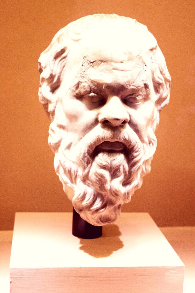 bust of Socrates the philosopher