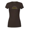 brown women's fit t-shirt features a line drawing of a book with the words "There's a book for that."