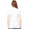 white women's fit t-shirt back on model