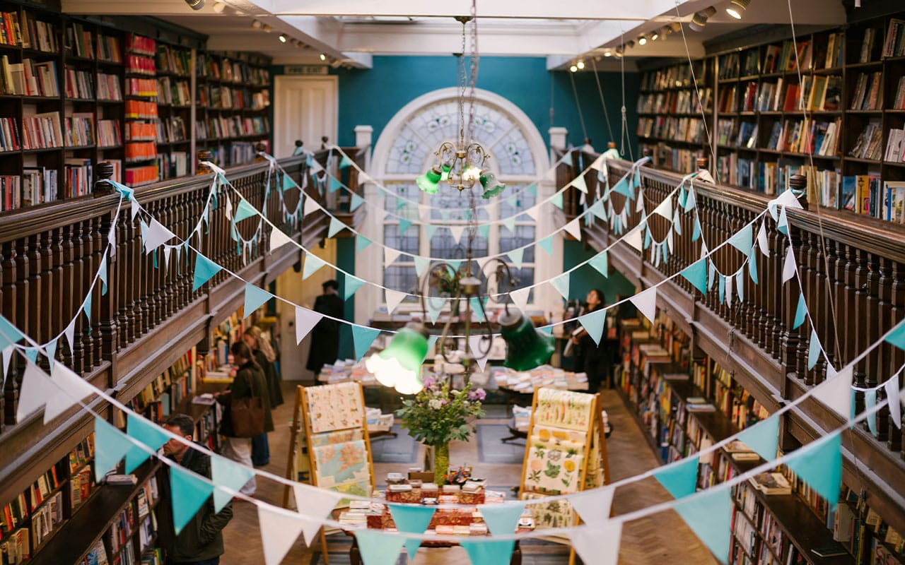 Daunt Books bookstore in Marylebone London for love your bookshop day